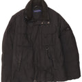 TRUSSARDI JEANS Mens Padded Jacket IT 46 Small Black