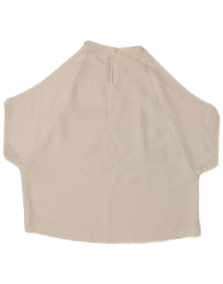 Zara Womens Off Shoulder Blouse Top UK 14 Medium White