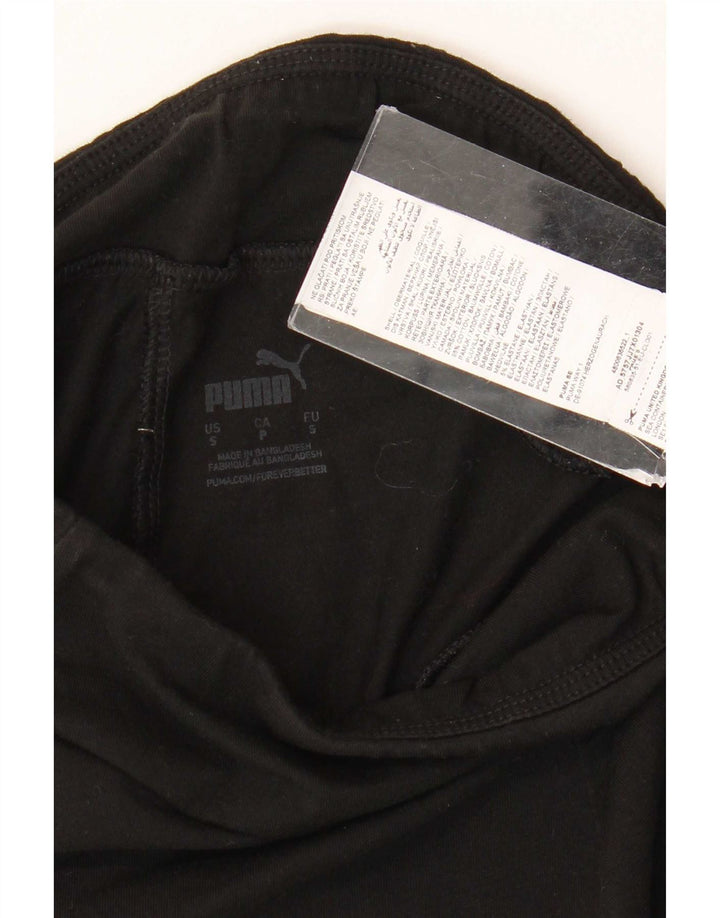 Leggings Puma da donna UK 8 piccoli in cotone nero