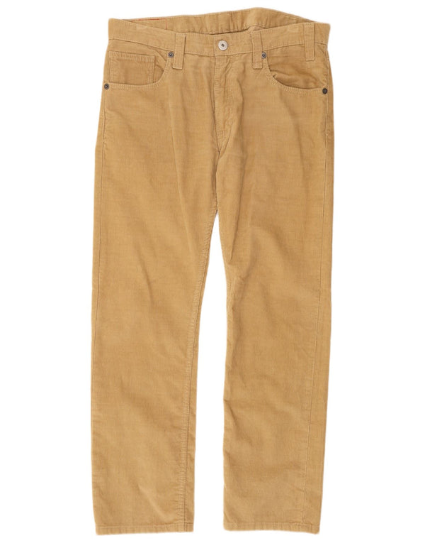 Levi's Herren 504 Straight Cordhose W36 L32 Beige Baumwolle