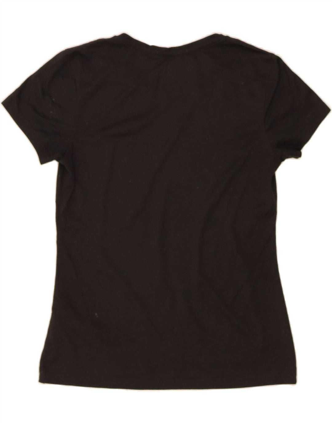 NIKE Womens Dri Fit Graphic T-Shirt Top UK 12 Medium Black Polyester Vintage Nike and Second-Hand Nike from Messina Hembry 