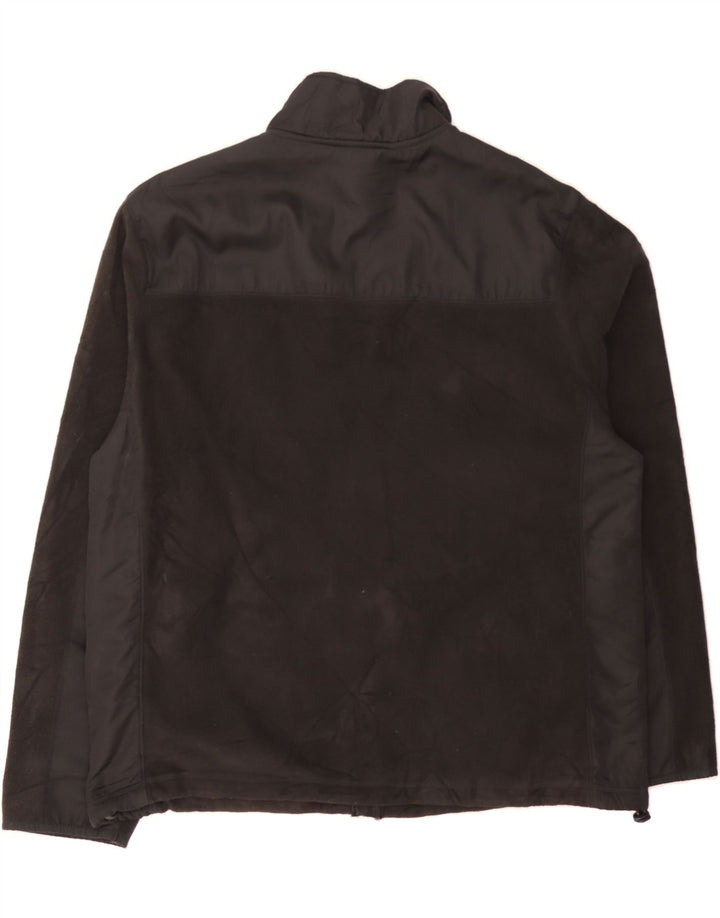 STARTER Mens Fleece Jacket UK 42/44 Large  Black Polyester Vintage Starter and Second-Hand Starter from Messina Hembry 