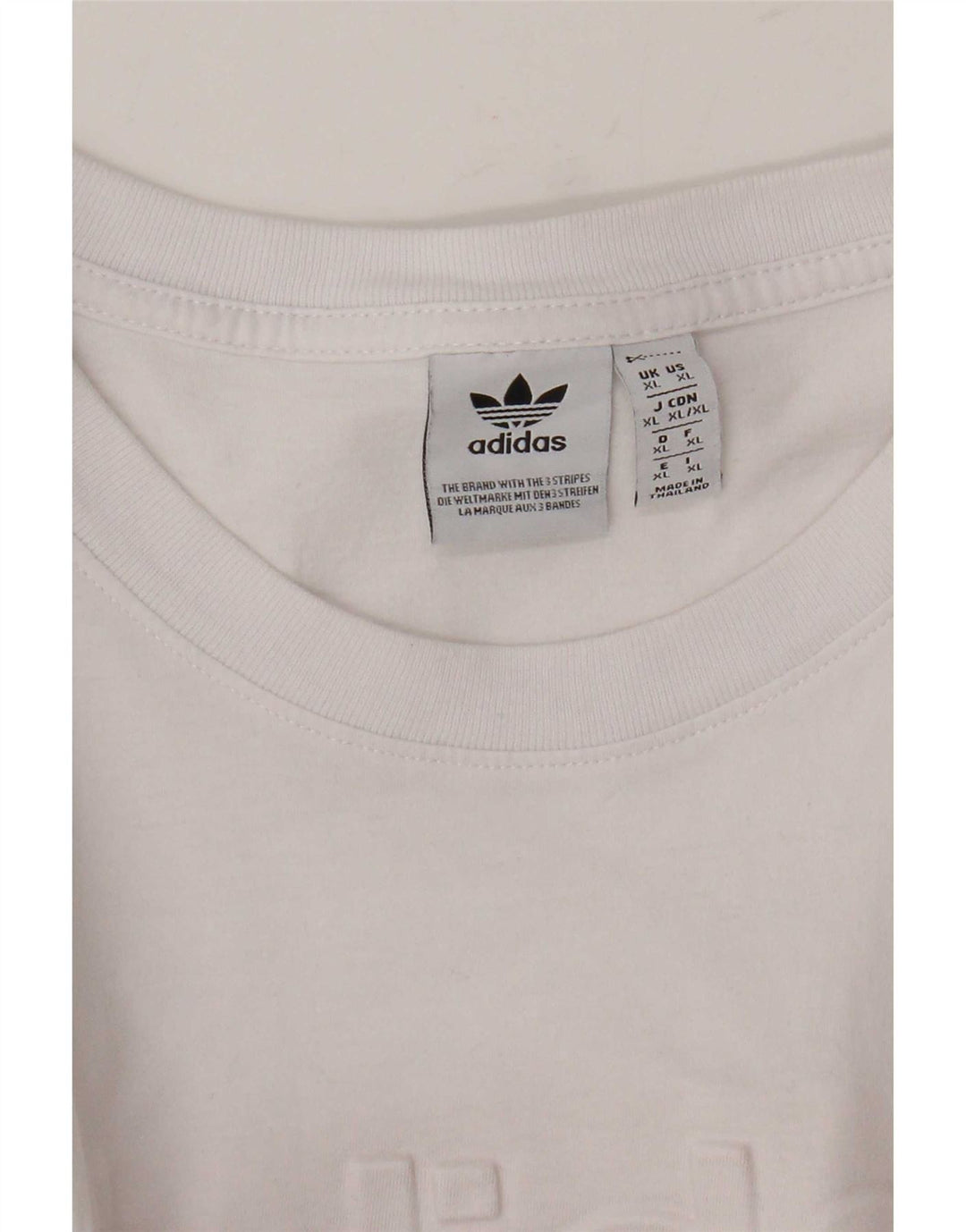 Adidas Mens Graphic T-Shirt Top XL White