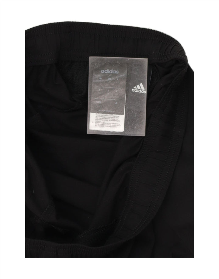 ADIDAS Womens Tracksuit Trousers UK 16 Large  Black Polyester Vintage Adidas and Second-Hand Adidas from Messina Hembry 