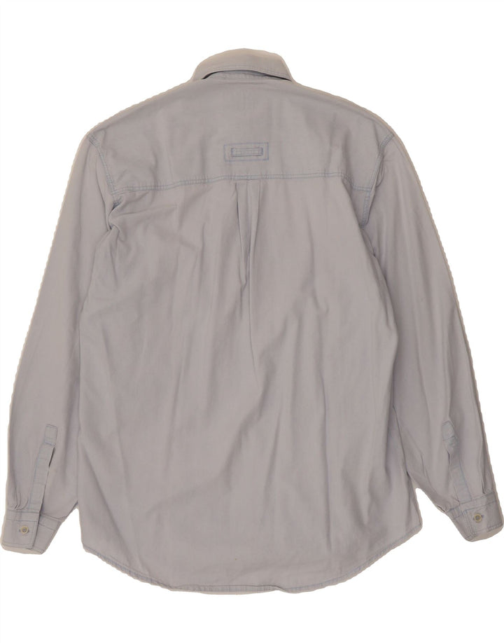 VINTAGE Mens Shirt Small Blue Vintage Vintage and Second-Hand Vintage from Messina Hembry 