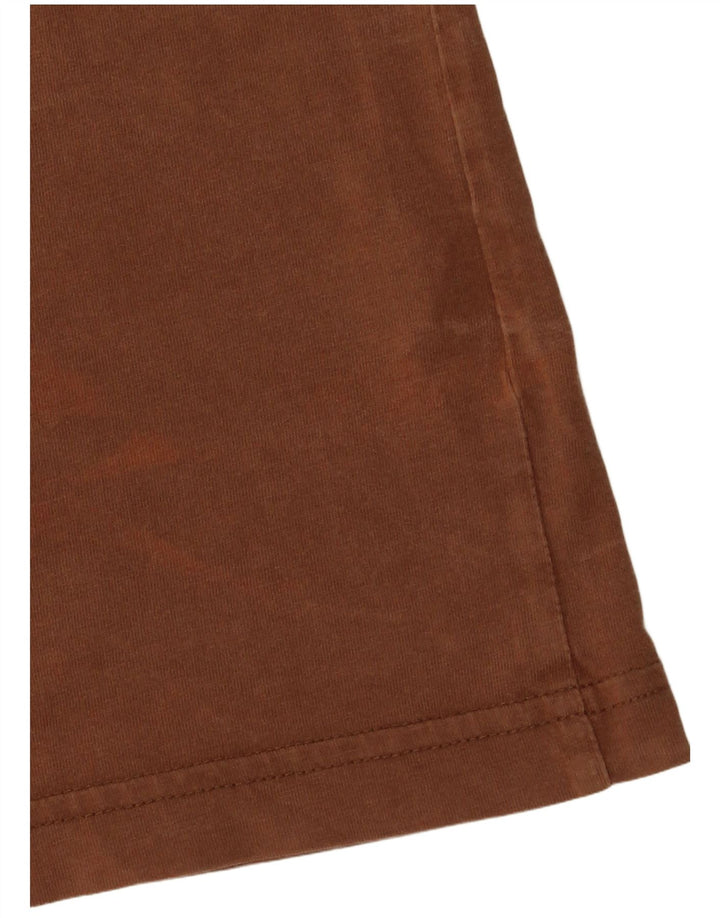 PENGUIN Polo da uomo grande in cotone marrone