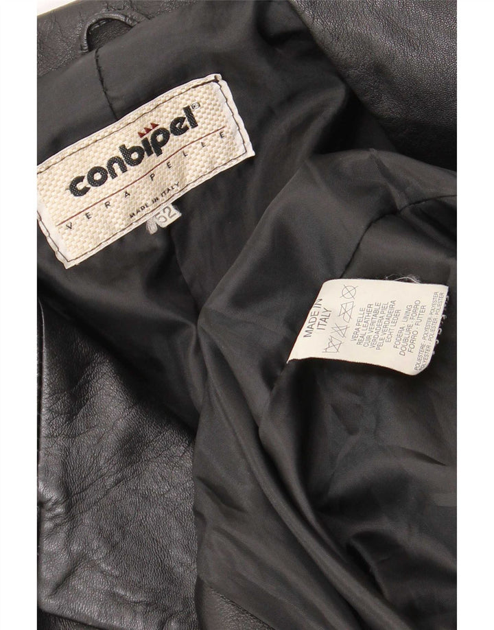 Giacca In Pelle Uomo Conbipel IT 52 Large Nera