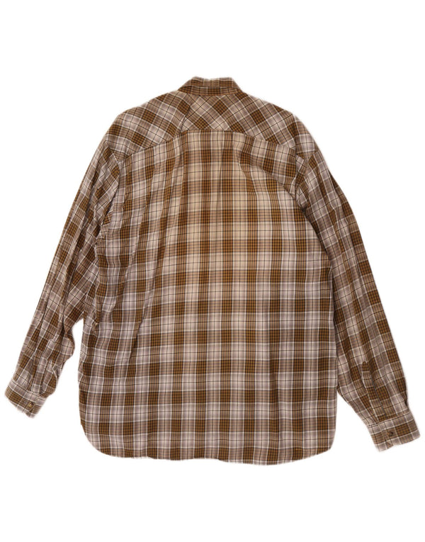 Wrangler Chemise en flanelle pour homme XL Marron à carreaux