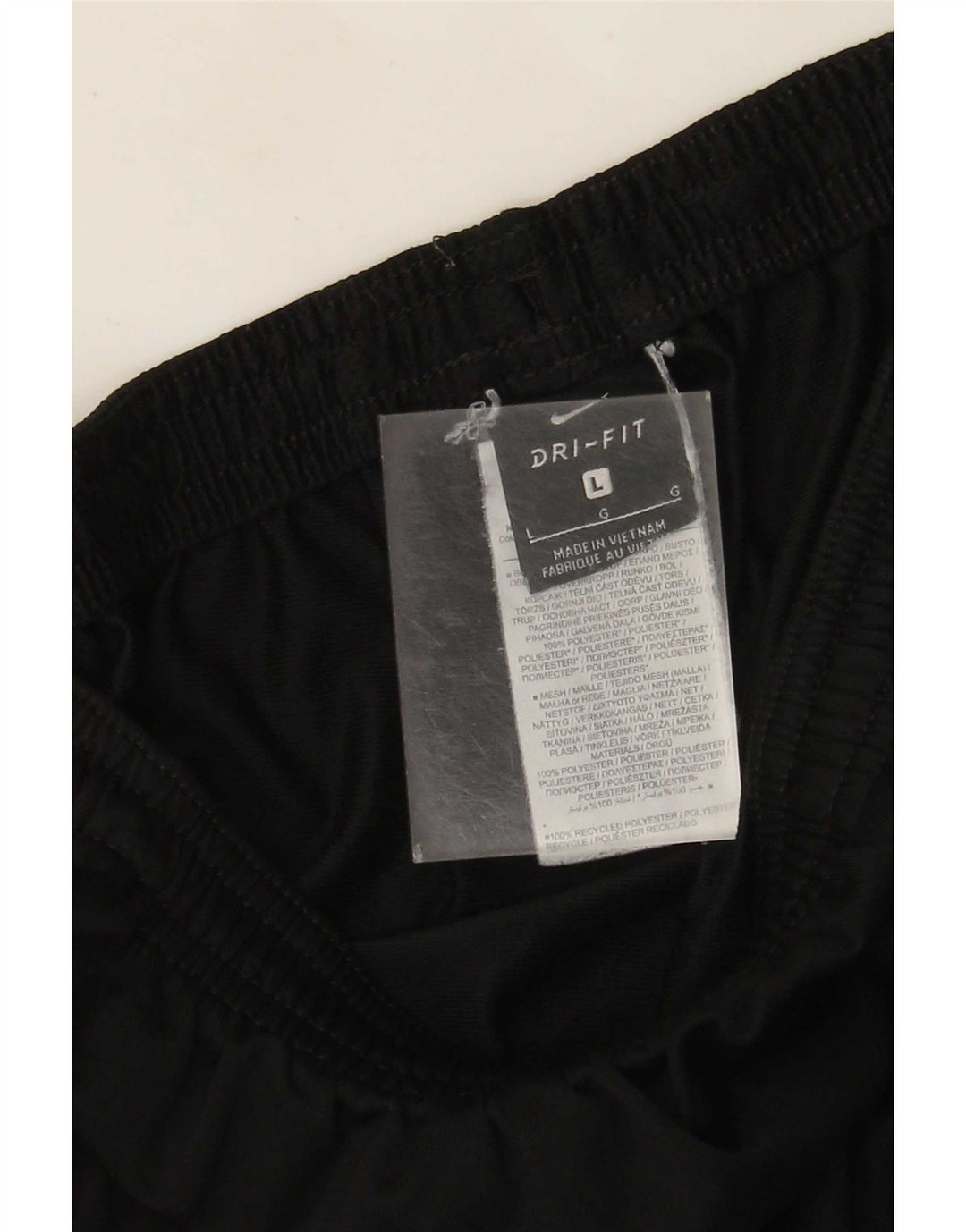 Nike Mens Dri Fit Tracksuit Trousers Large  Black Polyester