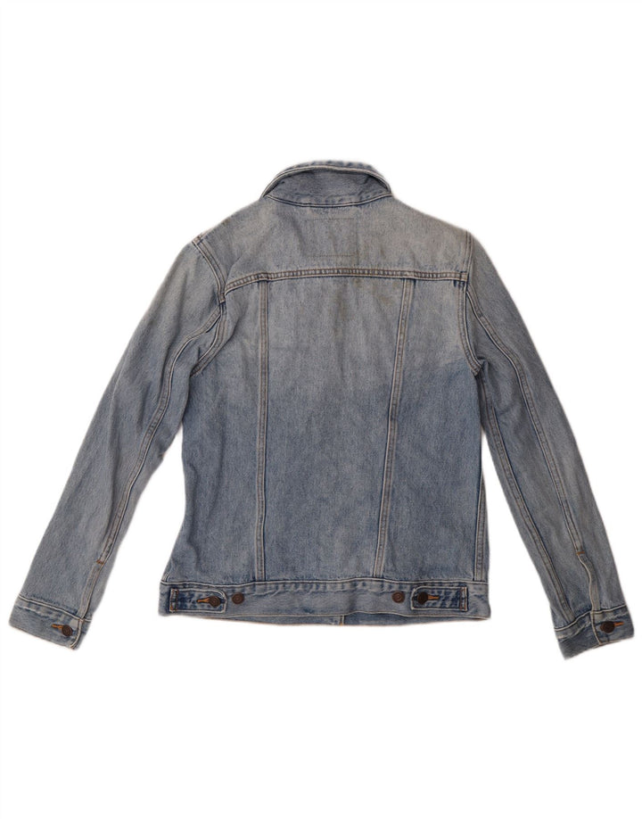 LEVI'S Womens Denim Jacket UK 10 Small Blue Cotton