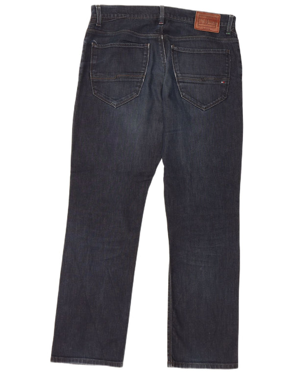 Jeans dritti Mercer da donna Tommy Hilfiger W34 L32 cotone blu navy