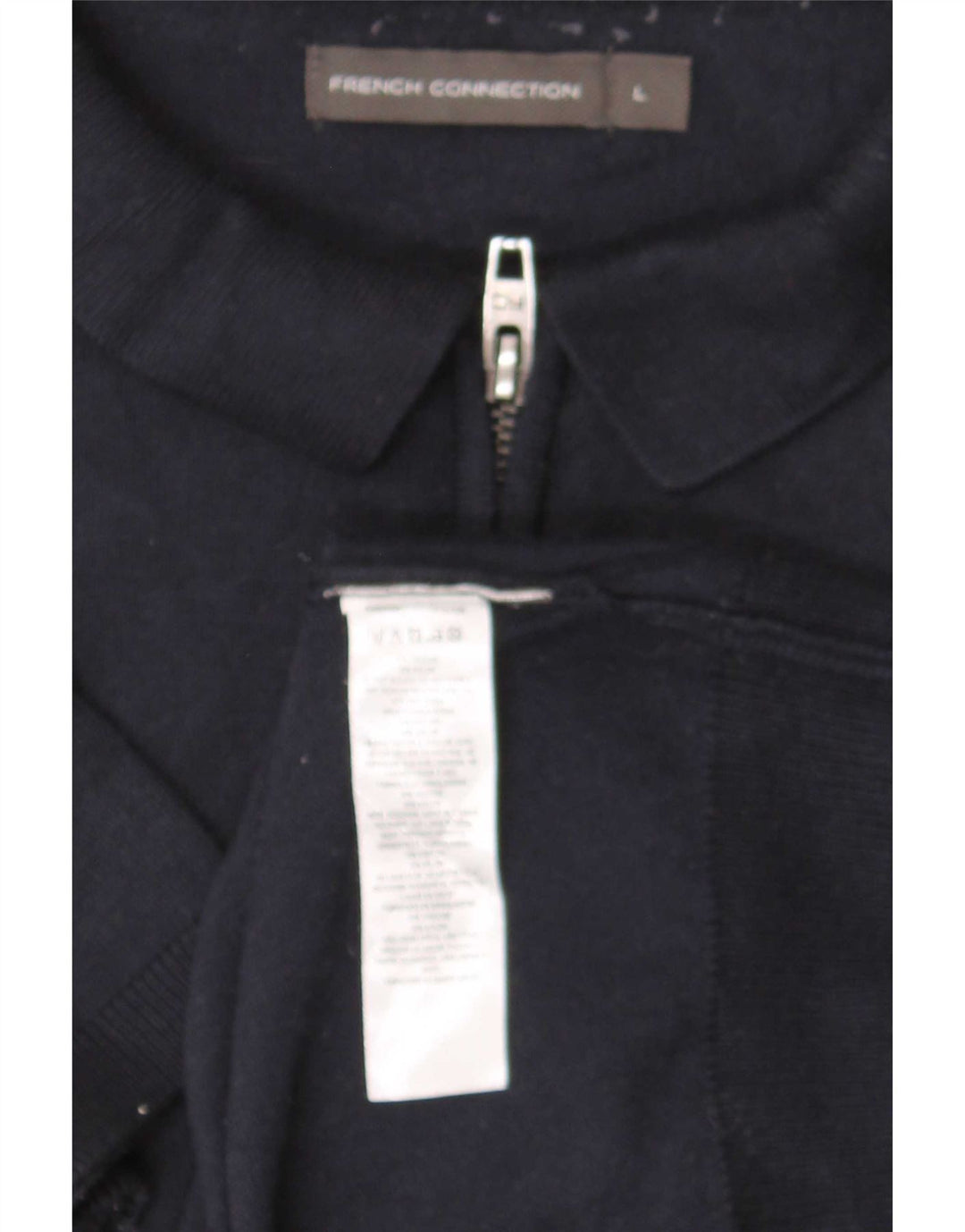 French Connection Polo Homme Large Bleu Marine Viscose