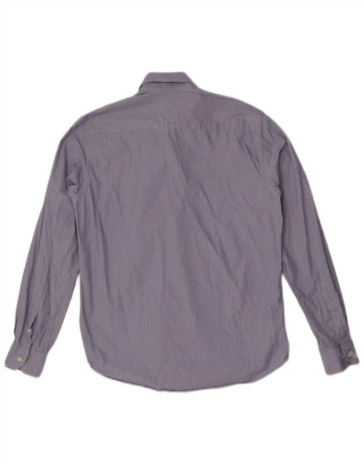 Harmont & Blaine Mens Narrow Fit Shirt Medium Blue Striped