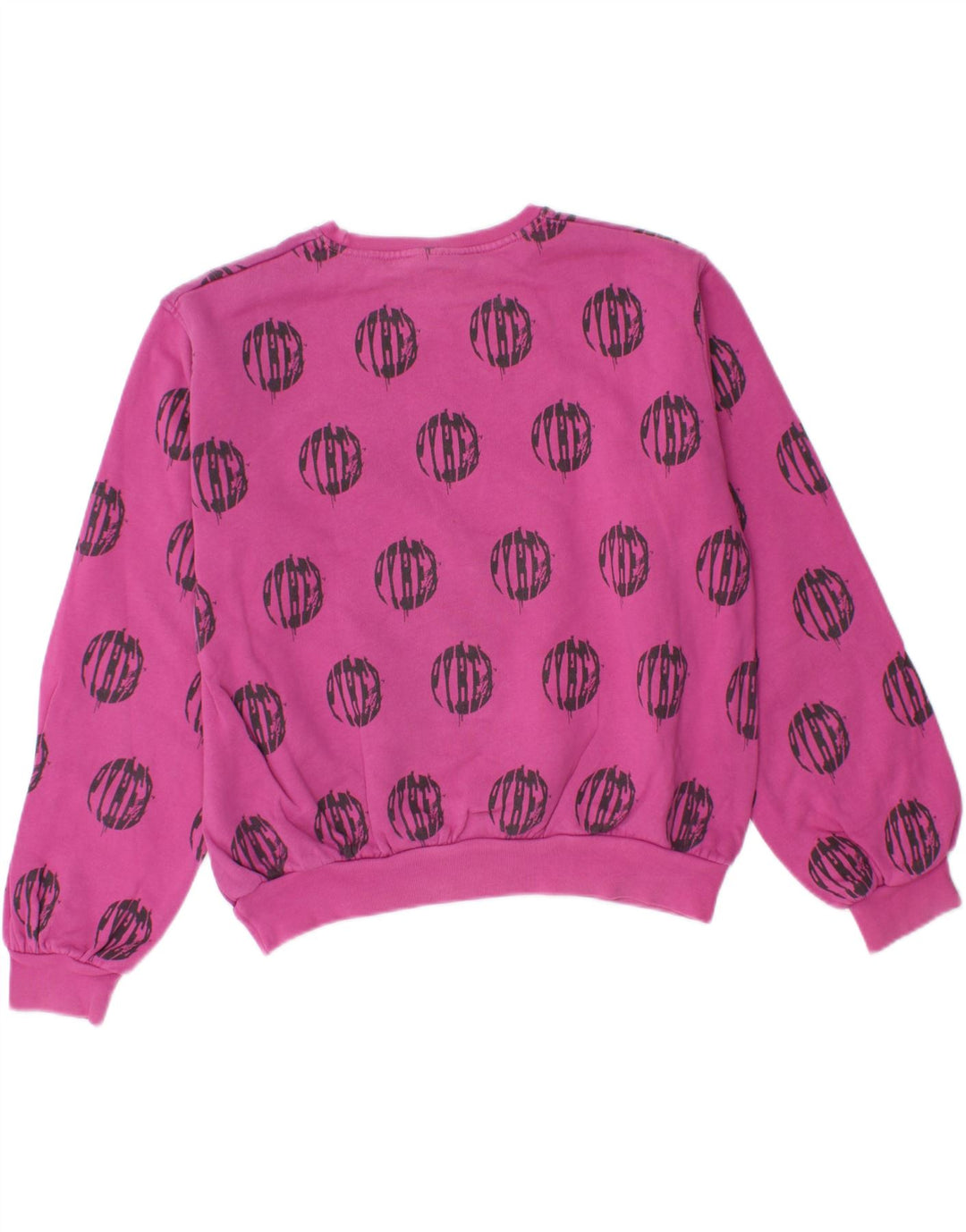 PYREX Girls Graphic Sweatshirt Jumper 15-16 Years 2XL Pink Cotton Vintage Pyrex and Second-Hand Pyrex from Messina Hembry 