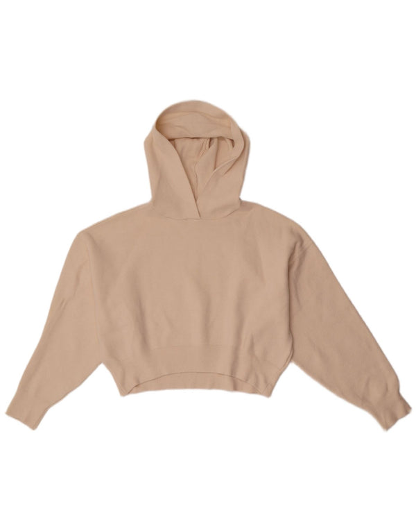 Zara Girls Crop Hoodie Jumper 13-14 Years Off White