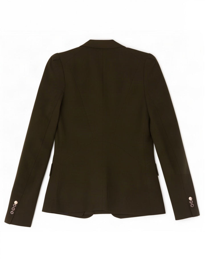 Женский пиджак на 1 пуговице Zara UK 6 XS, полиэстер цвета хаки
