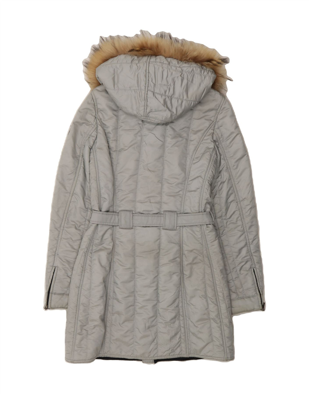 REFRIGIWEAR Womens Hooded Padded Coat IT 40 Small Grey Polyamide Vintage Refrigiwear and Second-Hand Refrigiwear from Messina Hembry 