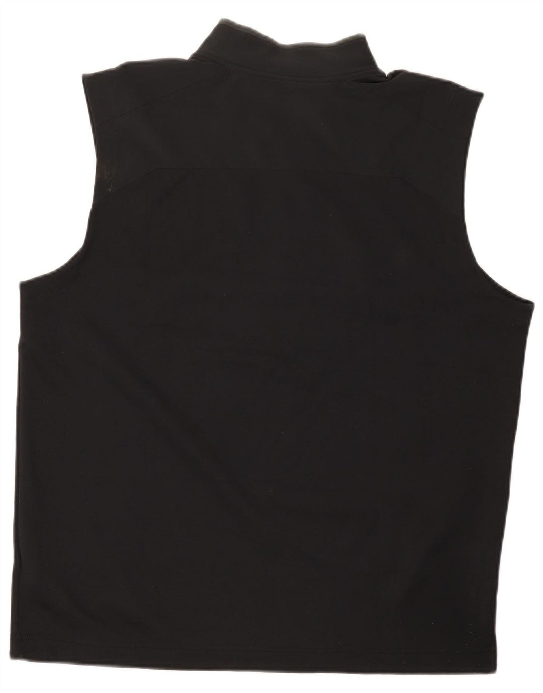 Nike Hommes Dri Fit Zip Neck Débardeur Grand Noir Polyester