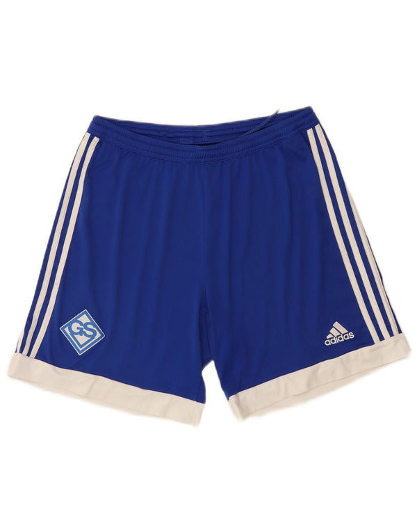 Adidas Mens Climacool Sport Shorts Grande Azul Colorblock Poliéster