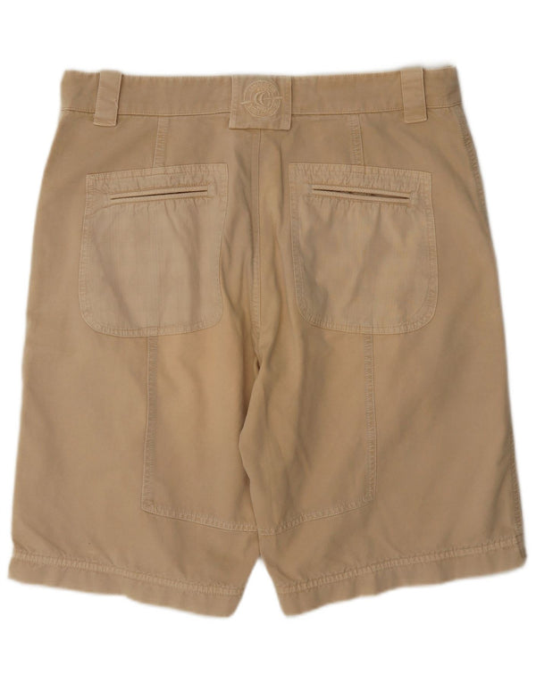 vintage Mens Graphic Chino Shorts W36 Grand Beige