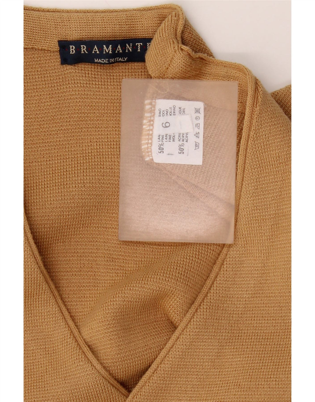 Bramante Mens Waistcoat Medium Beige Wool