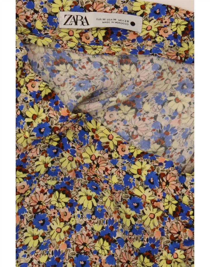 Zara Damen Maxirock Medium W29 Mehrfarbig geblümt