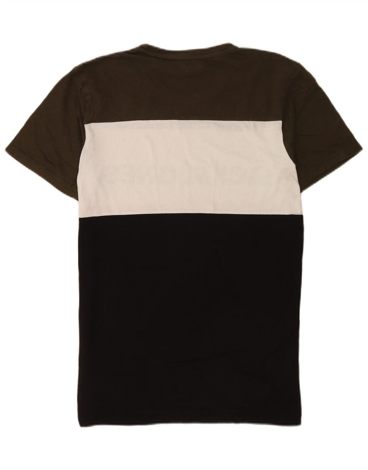 Jack & Jones Mens Graphic T-Shirt Top Large Multicoloured Colourblock