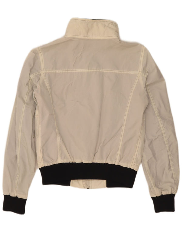 Refrigiwear Womens Cruz Bomber Jacket UK 14 Large White Colourblock Nylon