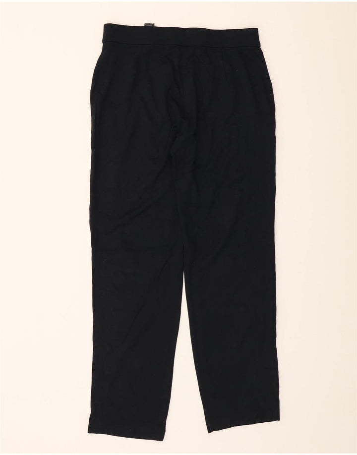 MARKS & SPENCER Womens Tracksuit Trousers UK 12 Medium  Navy Blue Viscose Vintage Marks & Spencer and Second-Hand Marks & Spencer from Messina Hembry 