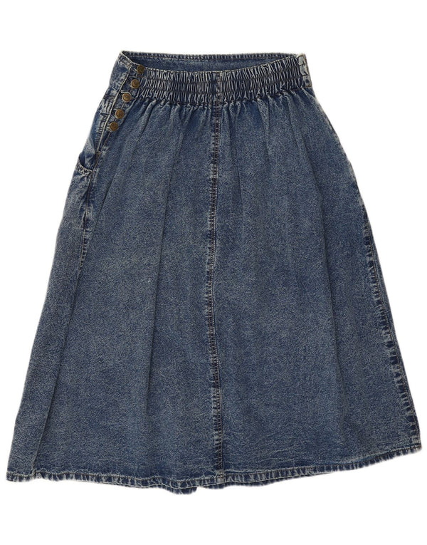 Vintage denimnederdel til kvinder W28 L30 blå bomuld