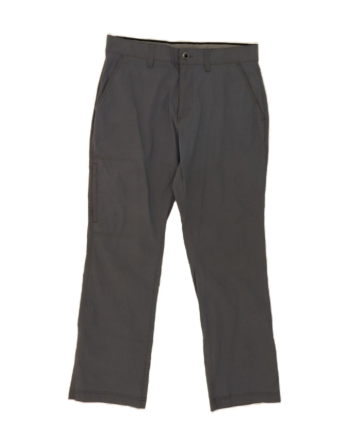 ORVIS Mens Straight Cargo Trousers W34 L28  Grey Nylon Vintage Orvis and Second-Hand Orvis from Messina Hembry 