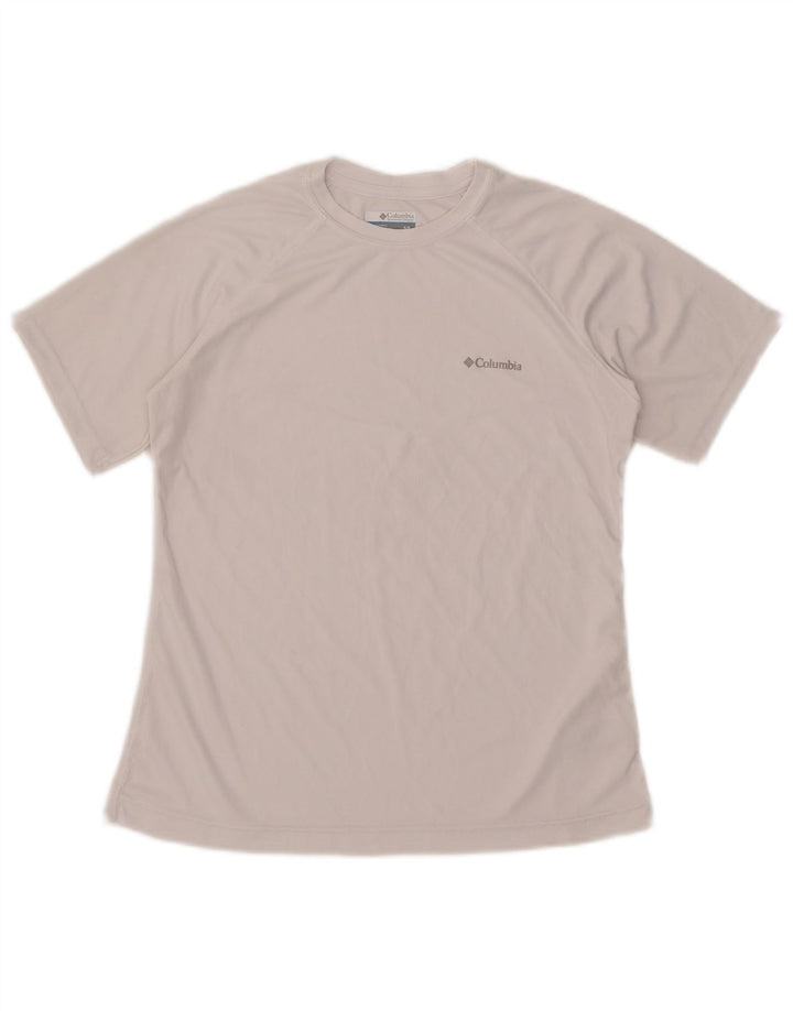 Columbia Mens T-Shirt Top Small White Polyester