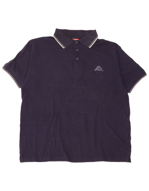 Cămașă polo pentru bărbați Kappa XL Bumbac bleumarin