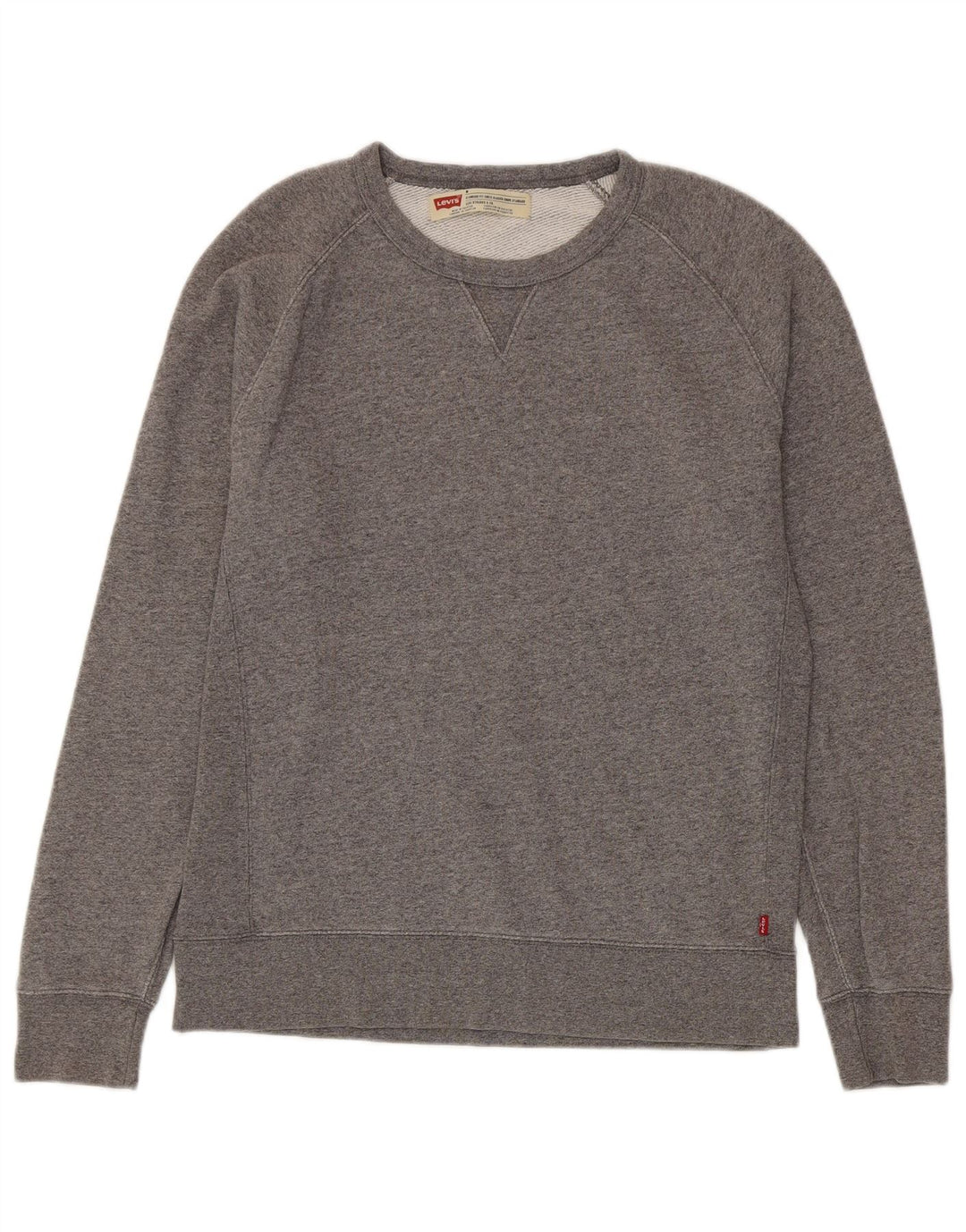LEVI'S Herre Standard Fit Sweatshirt Jumper Medium Grey Flecked Bomuld