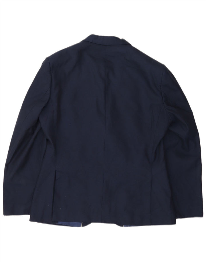 Marks & Spencer Mens 2 Button Blazer Jacket EU 48 Medium Navy Blue