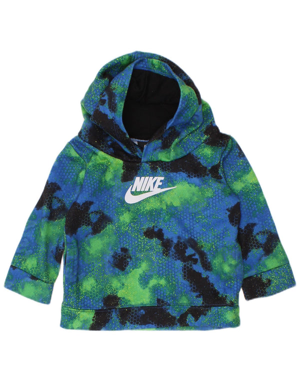 Suéter com capuz gráfico Nike Baby Boys 12-18 meses tie-dye multicolorido
