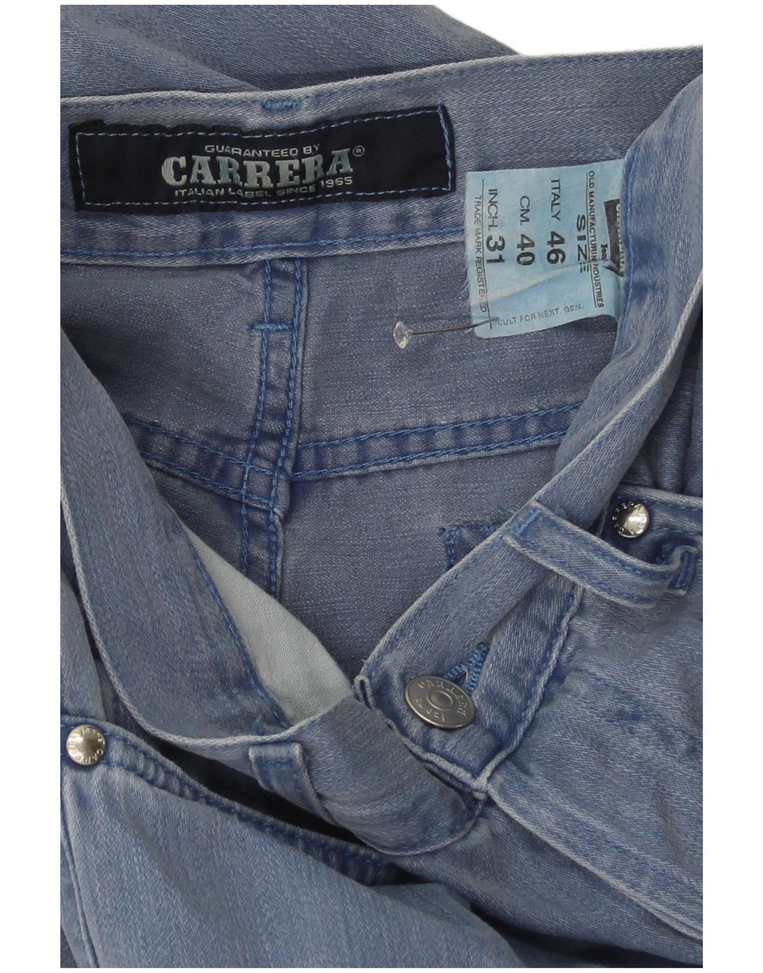 Carrera Mens Bootcut Slim Jeans W31 L34 Blue Cotton