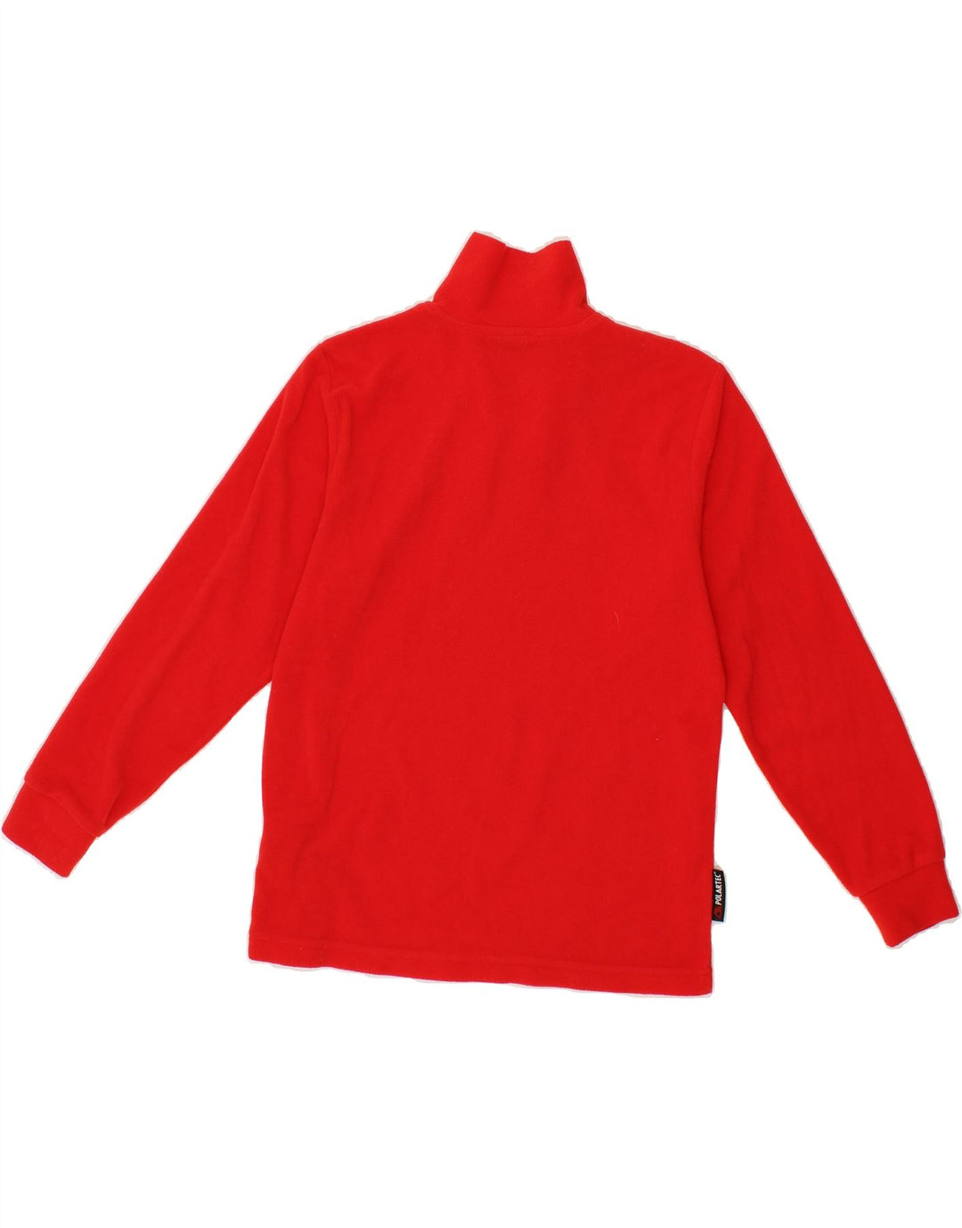 INVICTA Boys Zip Neck Fleece Jumper 9-10 Years Red Polyester Vintage Invicta and Second-Hand Invicta from Messina Hembry 