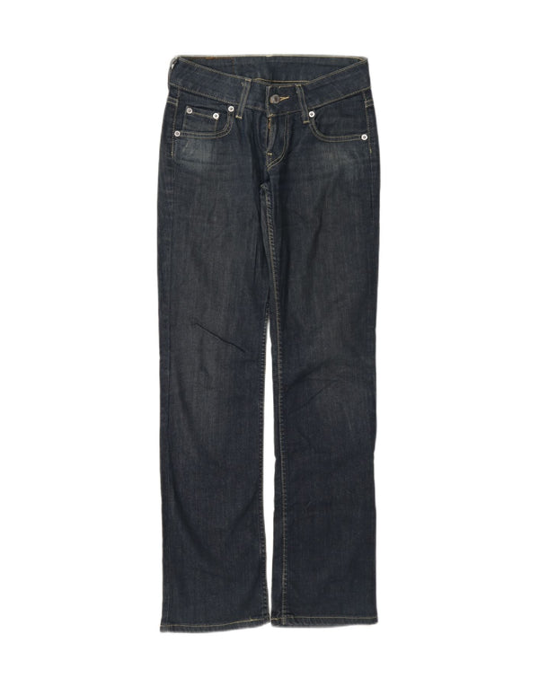Levi's lige jeans til kvinder W26 L32 marineblå bomuld