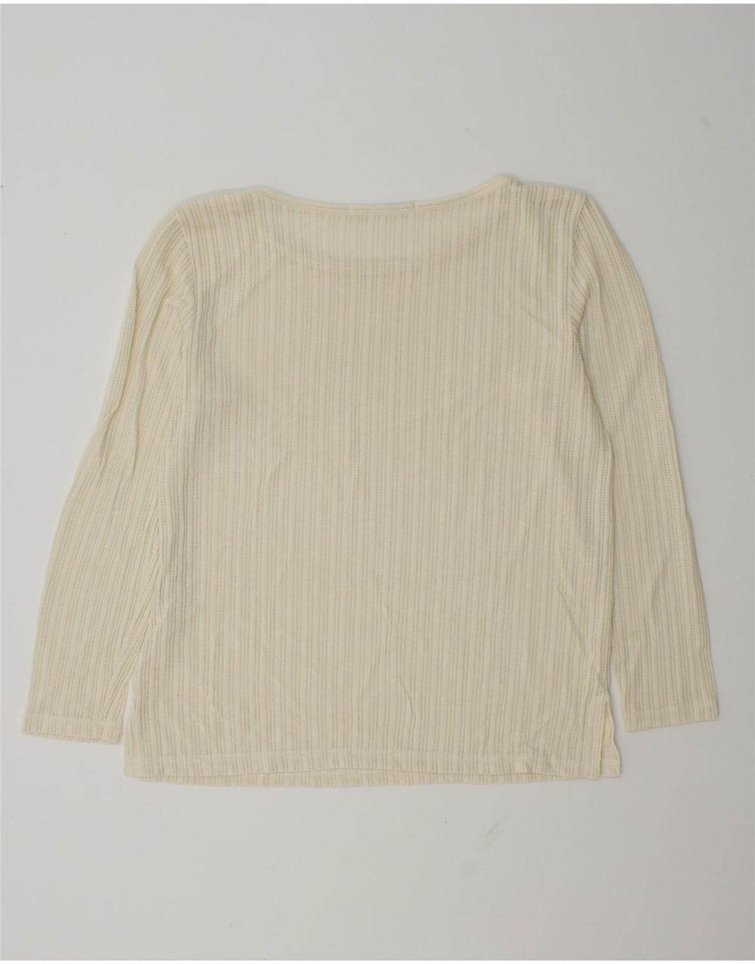 Penny Black Womens Top Long Sleeve UK 14 Medium Off White Viscose