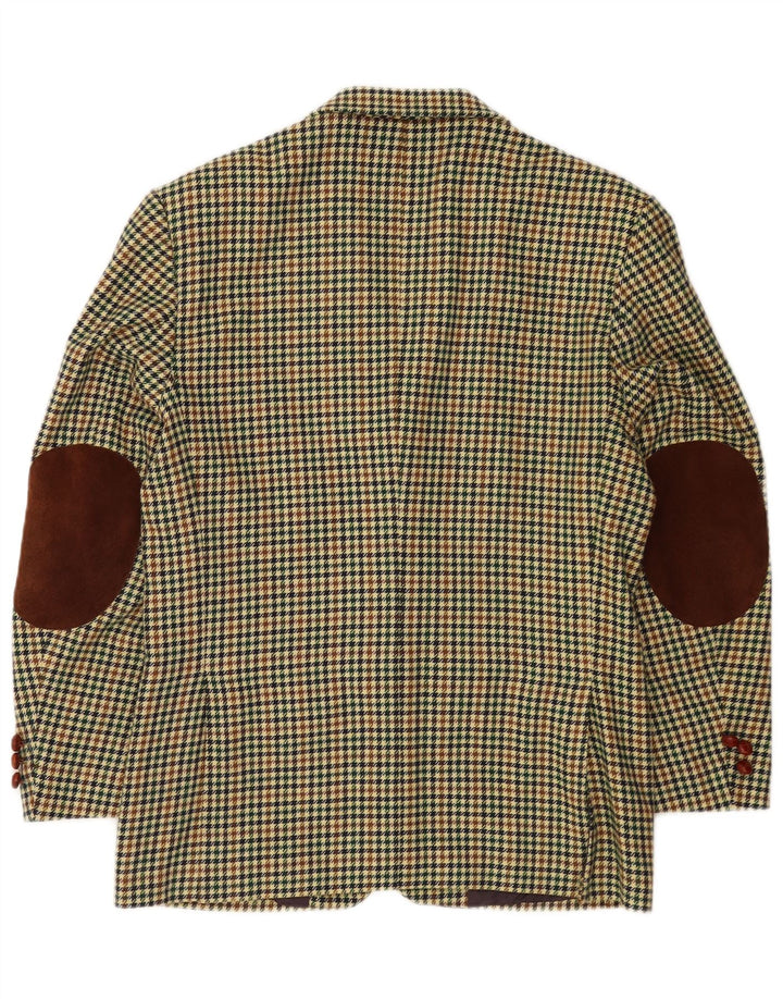 Wampum Herre 3-knaps blazerjakke UK 38 Medium Flerfarvet Houndstooth