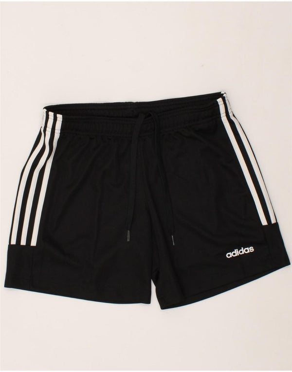 ADIDAS Aeroready Sportsshorts til kvinder UK 8/10 Small Black Polyester