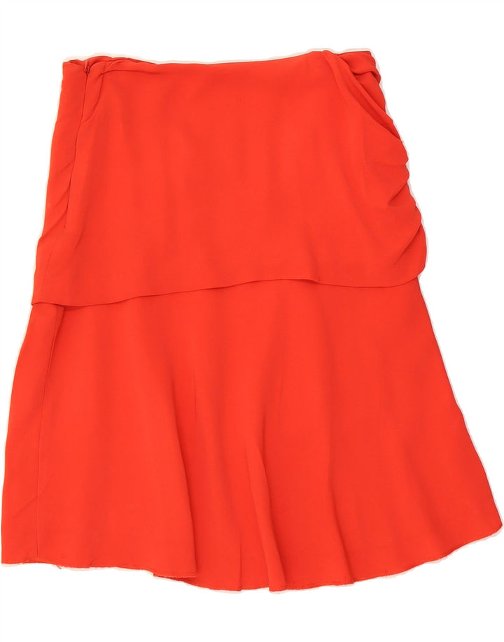 MASSIMO DUTTI Womens Flared Skirt EU 38 Small W28  Red Vintage Massimo Dutti and Second-Hand Massimo Dutti from Messina Hembry 