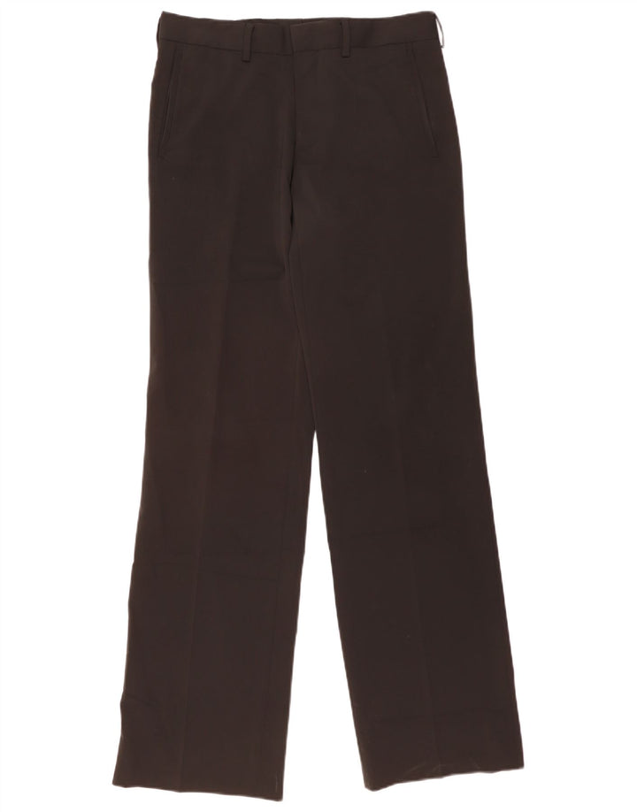 ZARA Mens Straight Chino Trousers EU 40 Medium W31 L34 Black Polyester