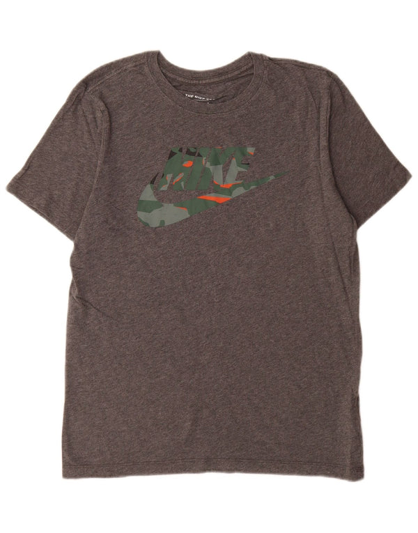 Nike Mens Graphic T-Shirt Top Medium Grey Cotton