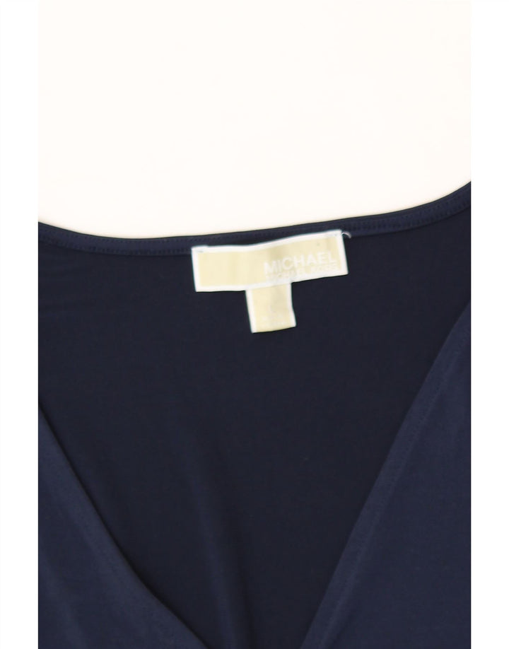 MICHAEL KORS Womens Blouse Top UK 14 Large Navy Blue Vintage Michael Kors and Second-Hand Michael Kors from Messina Hembry 