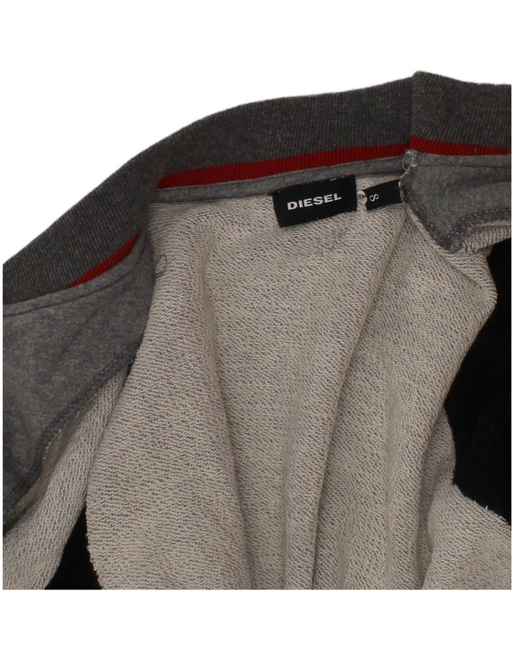 Diesel Boys Graphic Varsity Jacket 7-8 Years Grey Colourblock