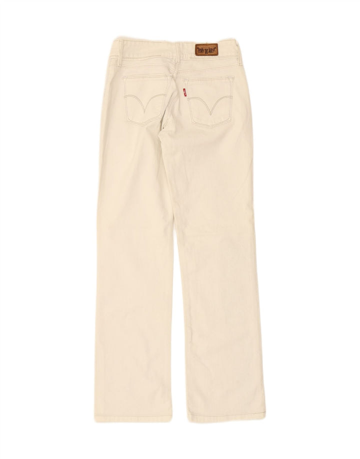 LEVI'S Womens 570 Straight Jeans W29 L27 White Cotton Vintage Levi's and Second-Hand Levi's from Messina Hembry 