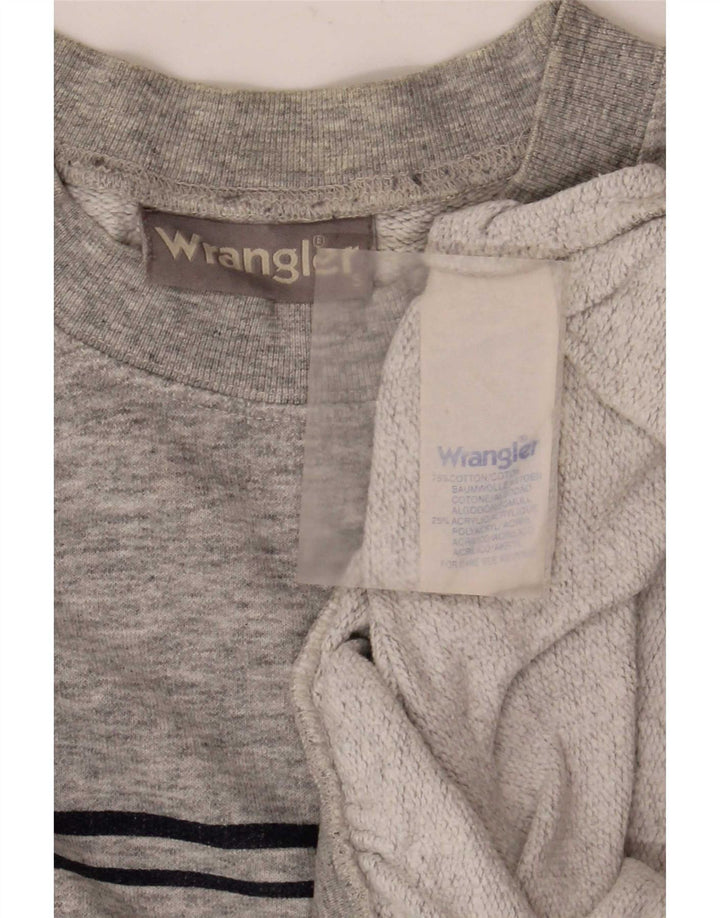 Wrangler Sweat-Shirt Homme Petit Gris Moucheté Coton