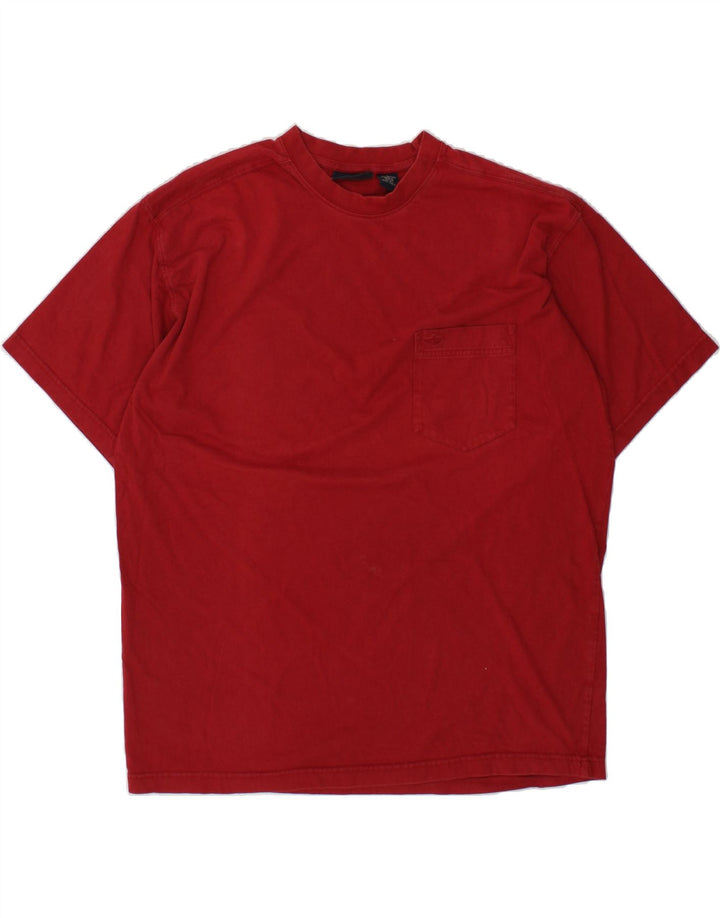 DOCKERS Mens T-Shirt Top Large Red Cotton Vintage Dockers and Second-Hand Dockers from Messina Hembry 